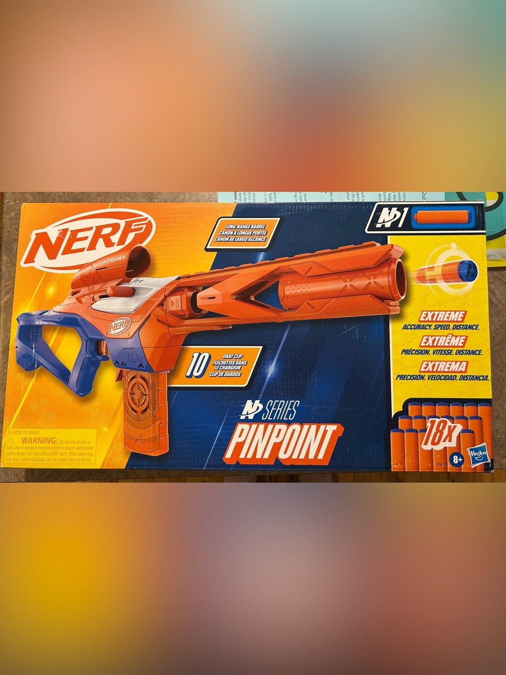 Nerf Pinpoint Dart Blaster in Orange NEW